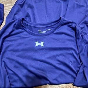 Under Armour Purple Loose Fit L/S Shirt, Size M
